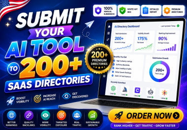 I will submit AI Tool or SaaS Product to Top 30 AI Directories