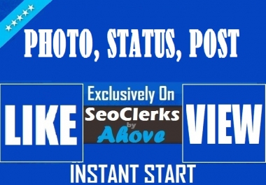 Get Status Likes OR Reactions OR Video Promotion