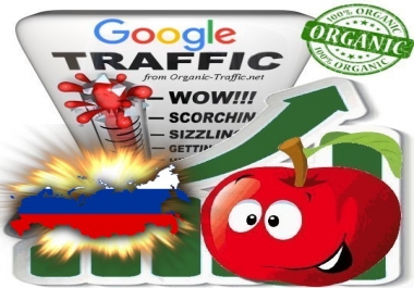 Russian Search Traffic from Google. ru with your Keywords