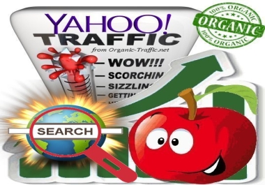 Organic search traffic through Yahoo by Keywords to your Website