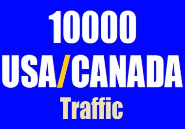 10000 USA and CANADA Web Traffic for 10 days