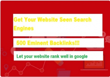 Get you 500 Contextual backlinks from article websites in 48 hours