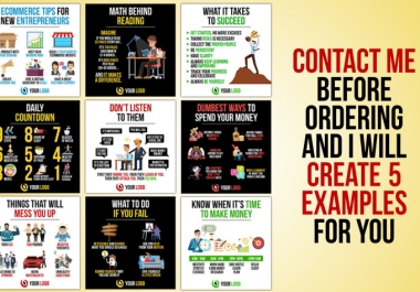 We will design business success tips infographics for Instagram