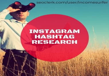 do an awesome instagram hashtag research