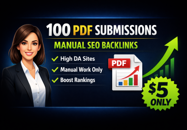I Will Manually Submit Your PDF To 100 High Da Sharing Sites For SEO