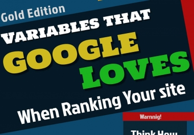 Dominate on Google 1st Page by Conquering Google Ranking Variables - Link Building SEO