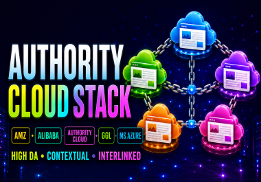 Authority Cloud Stack - 5x High-DA Contextual Cloud Backlinks