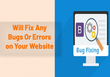 Will Fix Any Website Bugs And Errors