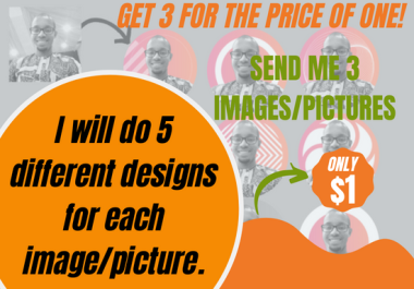 Professional social media profile picture design
