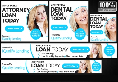 Create web banners or banner ads for advertising