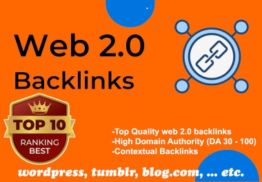 20 web 2.0 Backlinks Package To Improve Your Ranking Toward Page 1