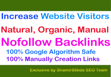 Safe 100 Nofollow Backlinks to improve Website Visitors
