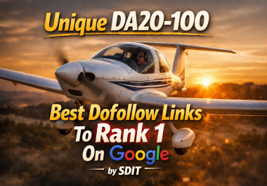Unique 500 DA20-100 Best Dofollow Links To Rank 1 On Google