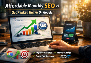 Affordable Monthly SEO v1 - Get Ranked Higher On Google