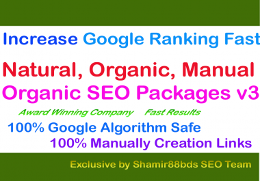 Monthly Organic SEO Packages v3 Increase Google Ranking Fast