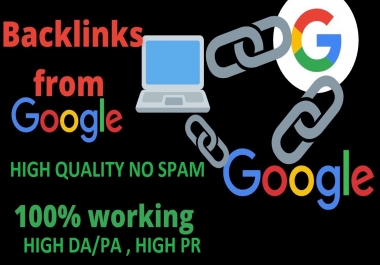 High quality Google backlinks redirects to your website 600 backlinks only google 80 off