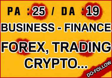 I will publish your guest post on business finance forex da 19 blog