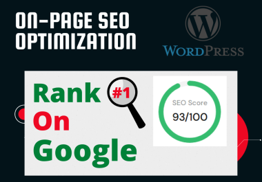 GOOGLE RANK HIGHER WITH ON-PAGE SEO OPTIMIZATION
