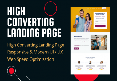CREATE HIGH CONVERTING RESPONSIVE LANDING PAGE