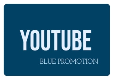 YT Video Promotion 50 Add To Playlists - Blue Promo