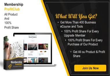 ProfitClub - 400+ Products & 100 ProfitShare From Our Marketplace For You