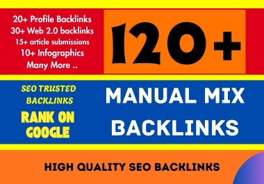 120 high da PDF,  web 2.0,  Infographic,  blogs,  profiles mixed backlinks