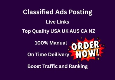 Post 15 Ads Top High UK USA EU Authority classifieds Ads Sites for