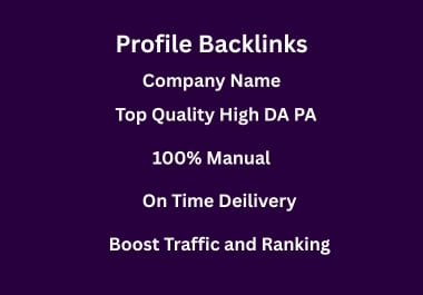 10 Profile Links High Authority Google White Hat Ranking Booster