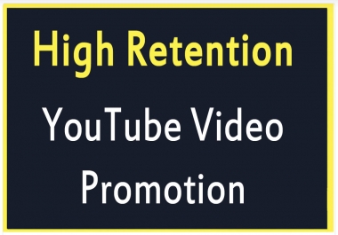 High Quality YouTube Video Promotion and Marketing in 12 Hours