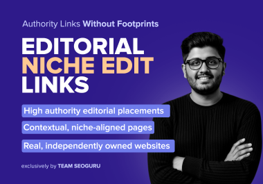 3 Niche Edit Links or Link Insertion on Real Sites,  DA 30-60 Domains