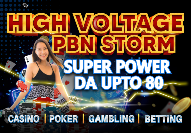 100 HIGH VOLTAGE PBN STORM FOR POKER CASINO BETTING SITE INDO-THAI S ENGINE