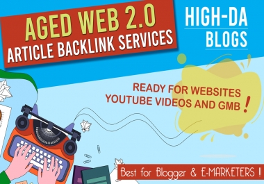 I Will Create 200 Web 2.0 Aged PBN Backlink Articles
