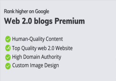 High-Quality Web 2.0 Blog Content Service
