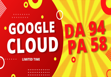 Google Cloud DA 94 High Authority Backlink HTML upload from my personal account