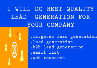 Build your target E -L& contact list to lead generation