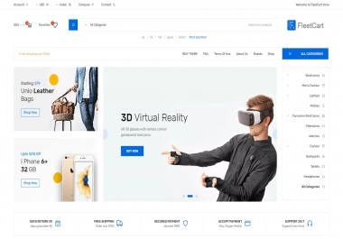 Ecommerce full site - Proffessional controlled System