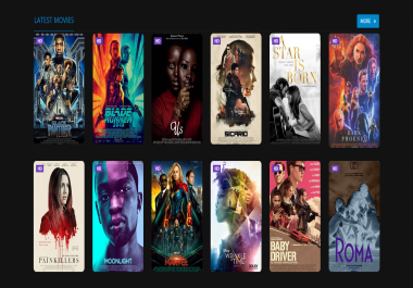 Create your Professional Movies or TV Series Portal Dynamic Website
