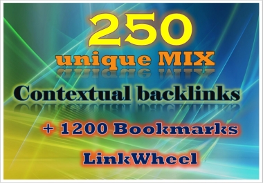 I Will Do 250 Unique Mix Contextual Backlinks