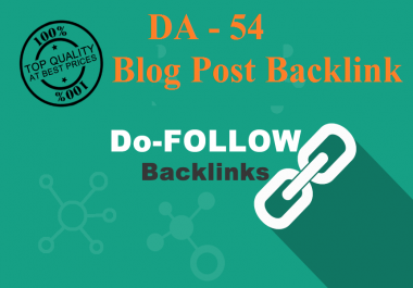 Create 1 Backlink on Website DA 54
