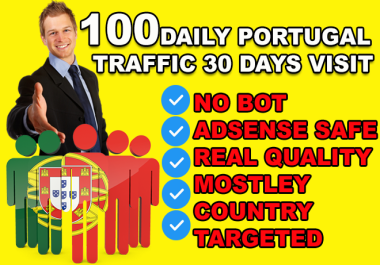 Buy Portugal Website Traffic - 100 Daily Real Visitors - Safe,  Organic & Fast
