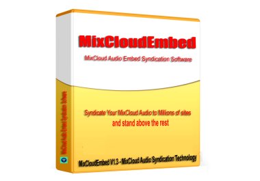 MixCloudEmbed -MixCloud Audio SEO Embed Syndication Software