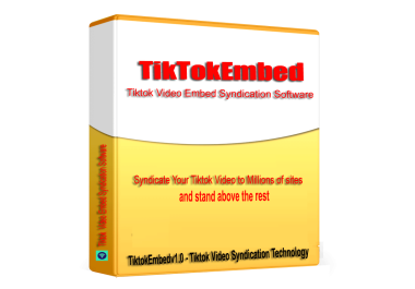 TikTokEmbed - TikTok Video Embed Syndication & SEO Embed generator software