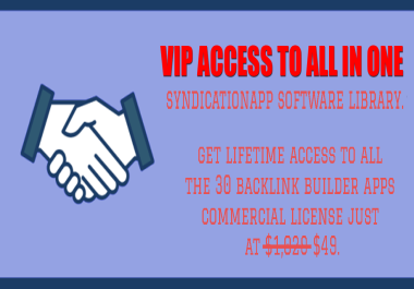 VIP Access To All Backlink Builder Software Bundle