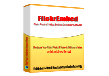 FlickrEmbed - Flickr Images & Video Embed Syndication Software