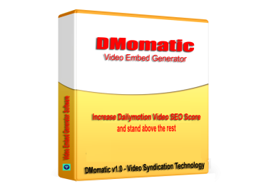 DMomatic - DailyMotion Video Syndication & SEO Embed generator software