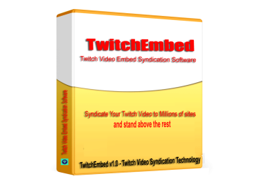 TwitchEmbed - Twitch Video Embed Syndication Software