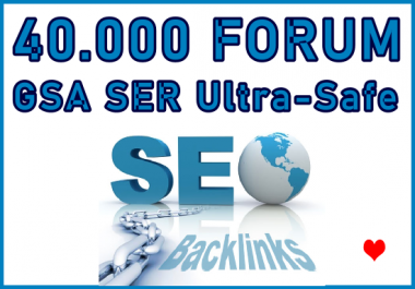 40.000 Forum Profiles GSA SER HQ Backlinks