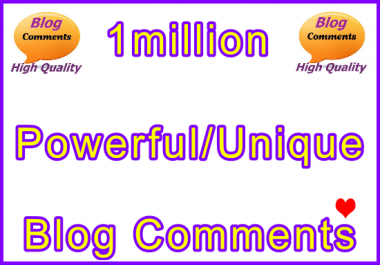 1million SEO Ultra-Safe Tiered Blog Comments