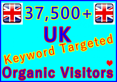 Drive 37,500+ Keywords Targeted UK Organic Traffic for 30 Days