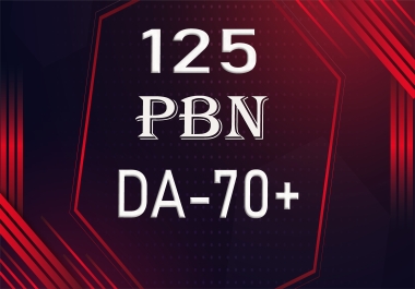 Build 125 Permanent PBN Post DA 70+ Top Brand Domains